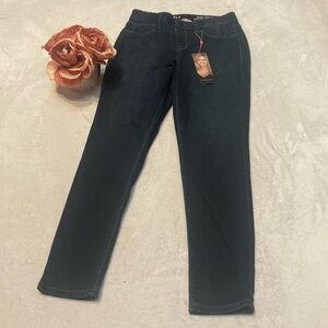 LAURIE FELT Los Angeles NWT Size S Silky Ankle Skinny Blue Jeans